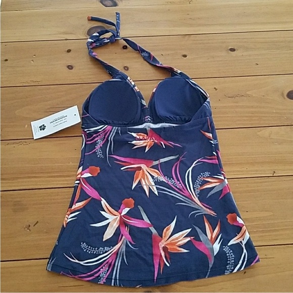 Hapari NWT Amalfi print V Neck Tankini Top Size Medium 8-10 - Picture 2 of 8